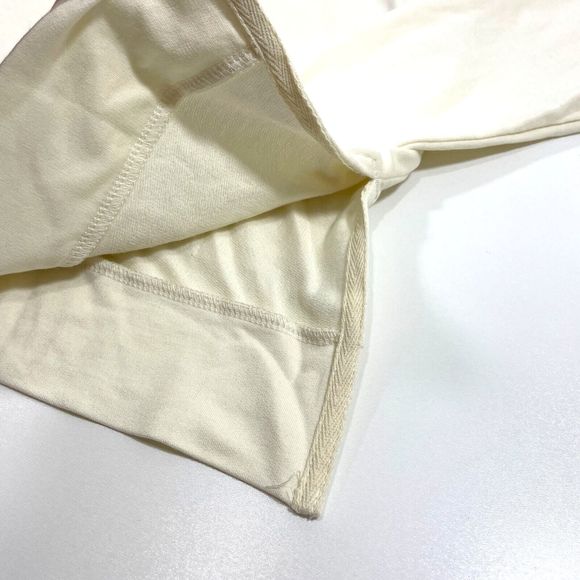 WOMEN'S PEACH SHAFER HOODIE TOPS NWT - SIZE L - CREAM WHITE COLOR NEW - Picture 9 of 12